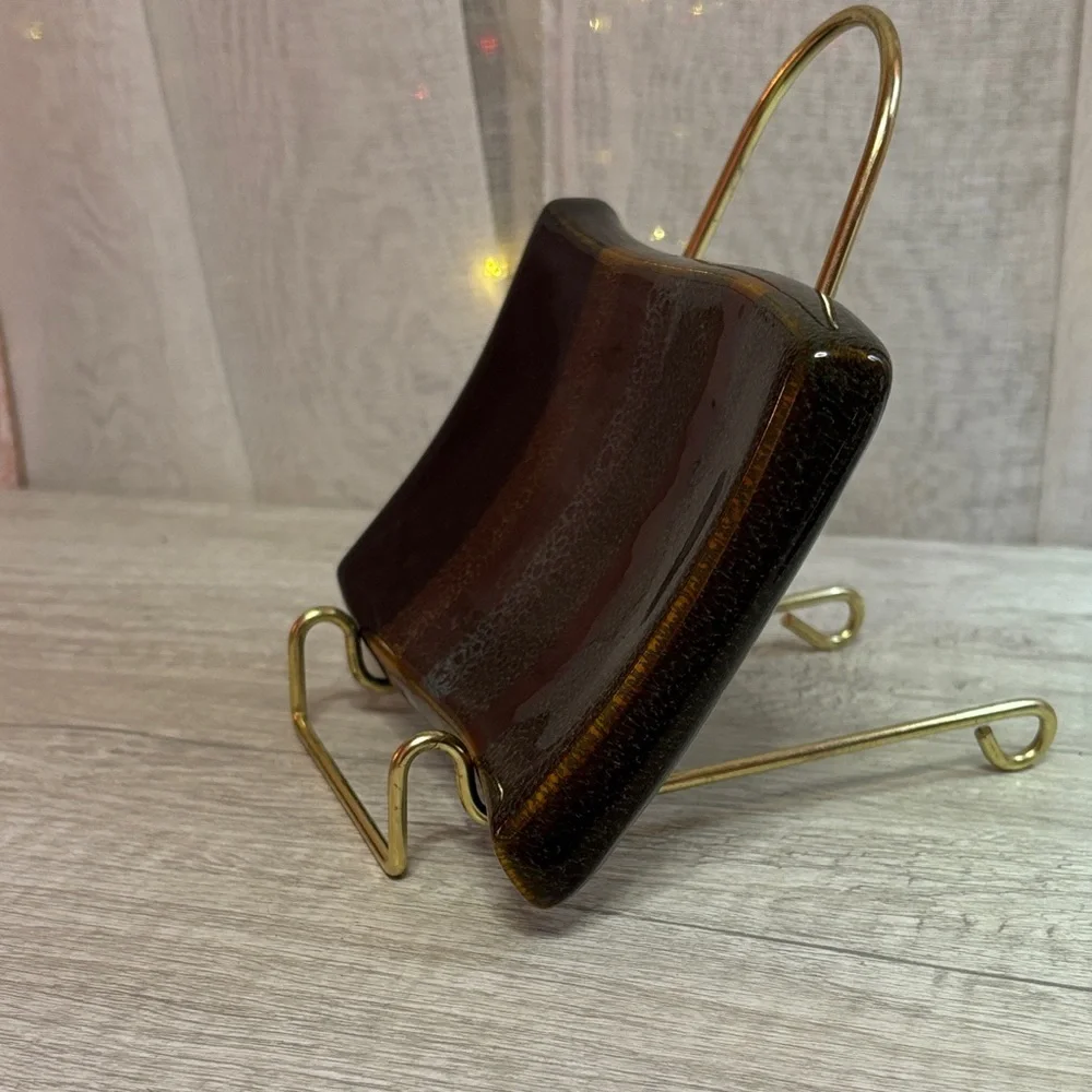 Chic Black and Brown Soap Dish